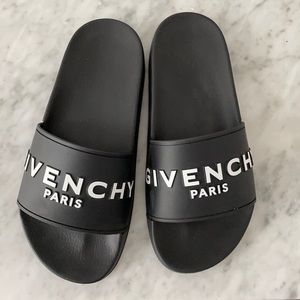 Womens black Givenchy slides